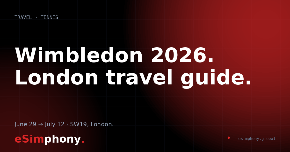 Wimbledon 2026: London Travel & Connectivity Guide for Tennis Fans
